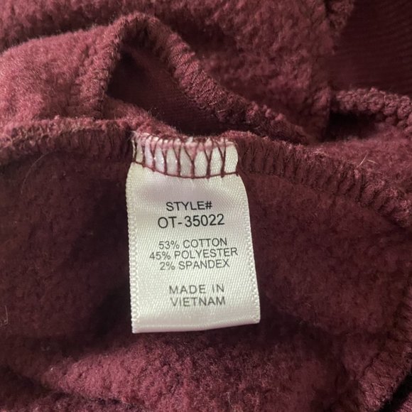 Zenana V-neck Sweatshirt W/Pockets Size M - Picture 7 of 10